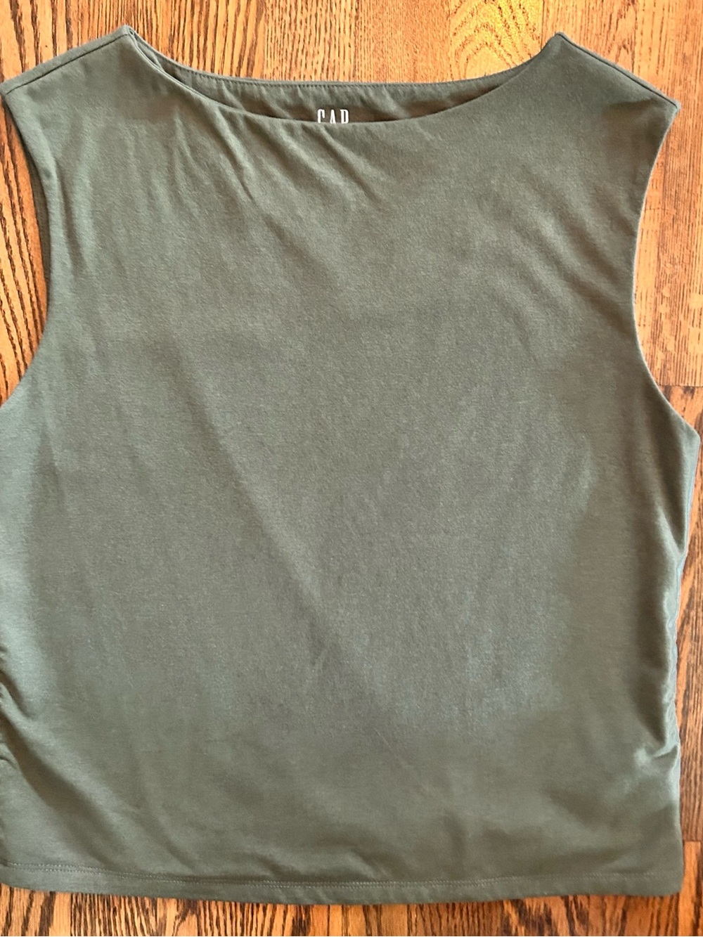 GAP Olive Green Sleeveless Boatneck Tank